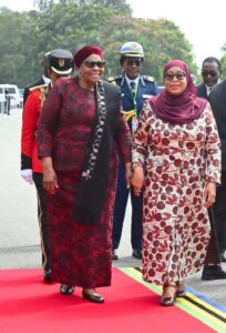 RAIS DKT. SAMIA NA MGENI WAKE RAIS DKT. NETUMBO NDAITWAH WA NAMIBIA IKULU DAR ES SALAAM – Habari Mpya