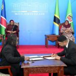 MATUKIO KATIKA PICHA RAIS DKT. SAMIA AKIWA NA MGENI WAKE RAIS DKT. NETUMBO WA NAMIBIA – Habari Mpya